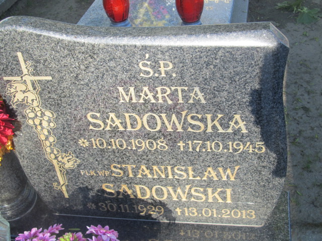 Marta Sadowska 1908 Wielkie Czyste - Grobonet - Wyszukiwarka osób pochowanych
