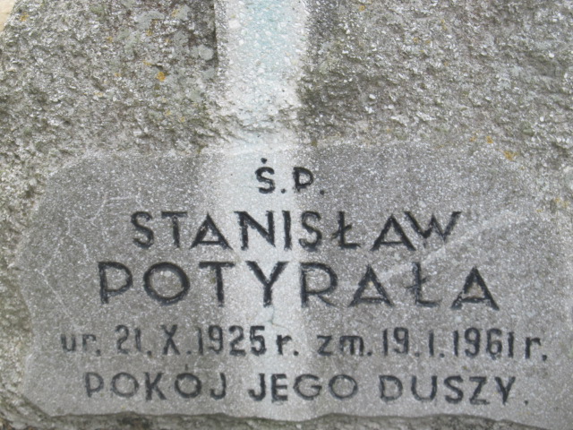 Stanisław Potyrała 1925 Wielkie Czyste - Grobonet - Wyszukiwarka osób pochowanych