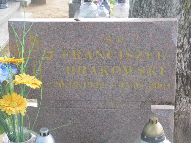 Franciszek Brakowski 1922 Wielkie Czyste - Grobonet - Wyszukiwarka osób pochowanych