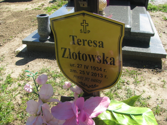 Teresa Złotowska 1934 Wielkie Czyste - Grobonet - Wyszukiwarka osób pochowanych